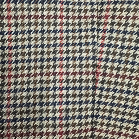 VTG Casual Corner Wool Houndstooth Blazer Women Size 8 Elbow patches Equestrian - Picture 5 of 11